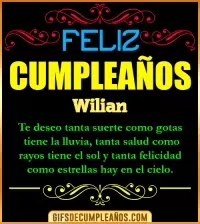 GIF Frases de Cumpleaños Wilian